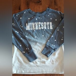 Minnesota Gray And White Ambre Womens Sweatshirt